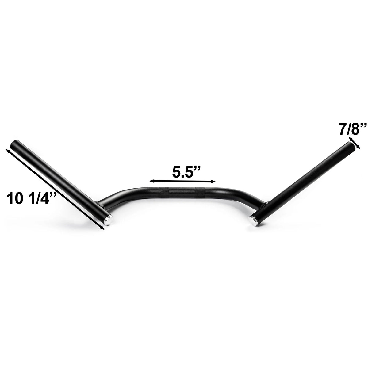 7/8" Clubman Black Steel Motorcycle Handlebar M657673