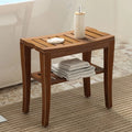 Bamboo Wood Non-Slip Shower Bench C218