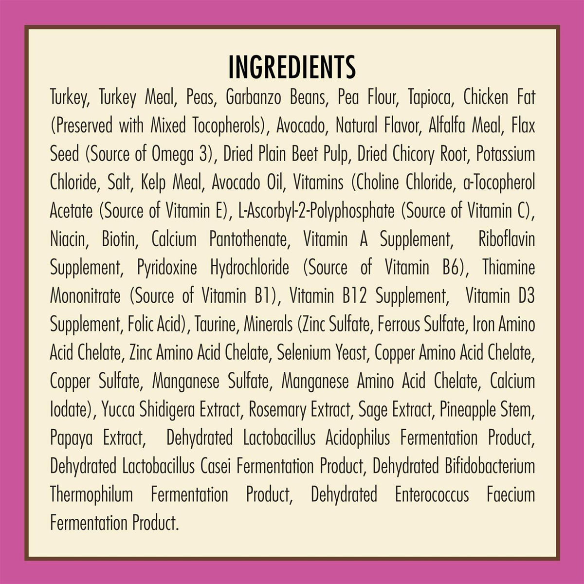 Turkey Recipe Small Breed Dry Dog Food 4lb N148080