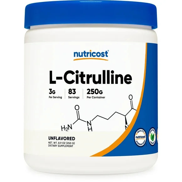 Pure L-Citrulline Powder 250 Grams Vegetarian Supplement A86096