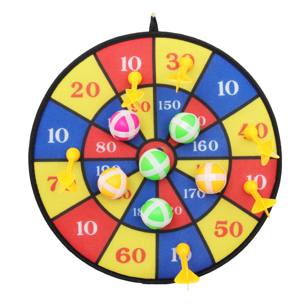 Flocking Dart Board with 4pcs Darts Leisure Game Dartboard Set P602