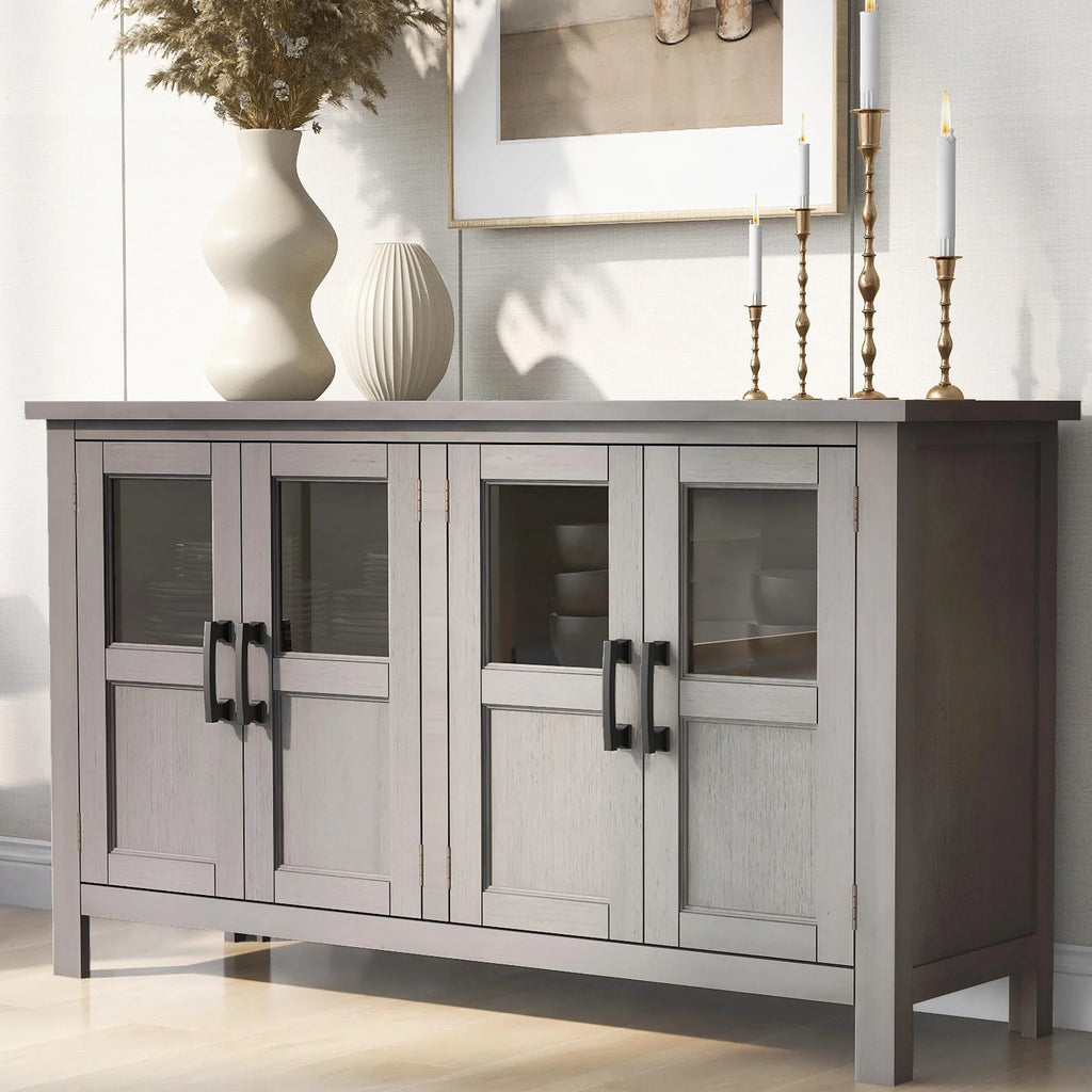 Buffet Cabinet with 4 Doors and Adjustable Shelves F761955