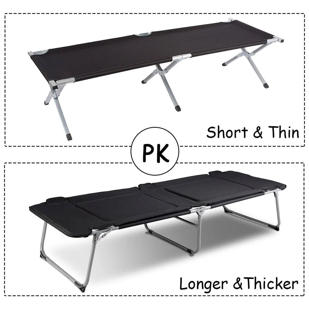 Folding Oversize Adult Portable Camping Bed Cot Y1984