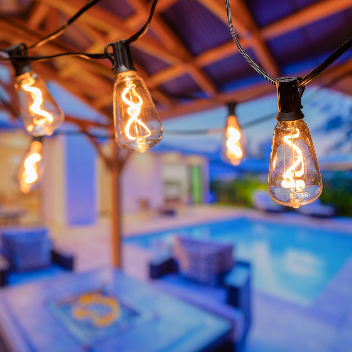 Vintage Warm White Spiral LED String Light U560852