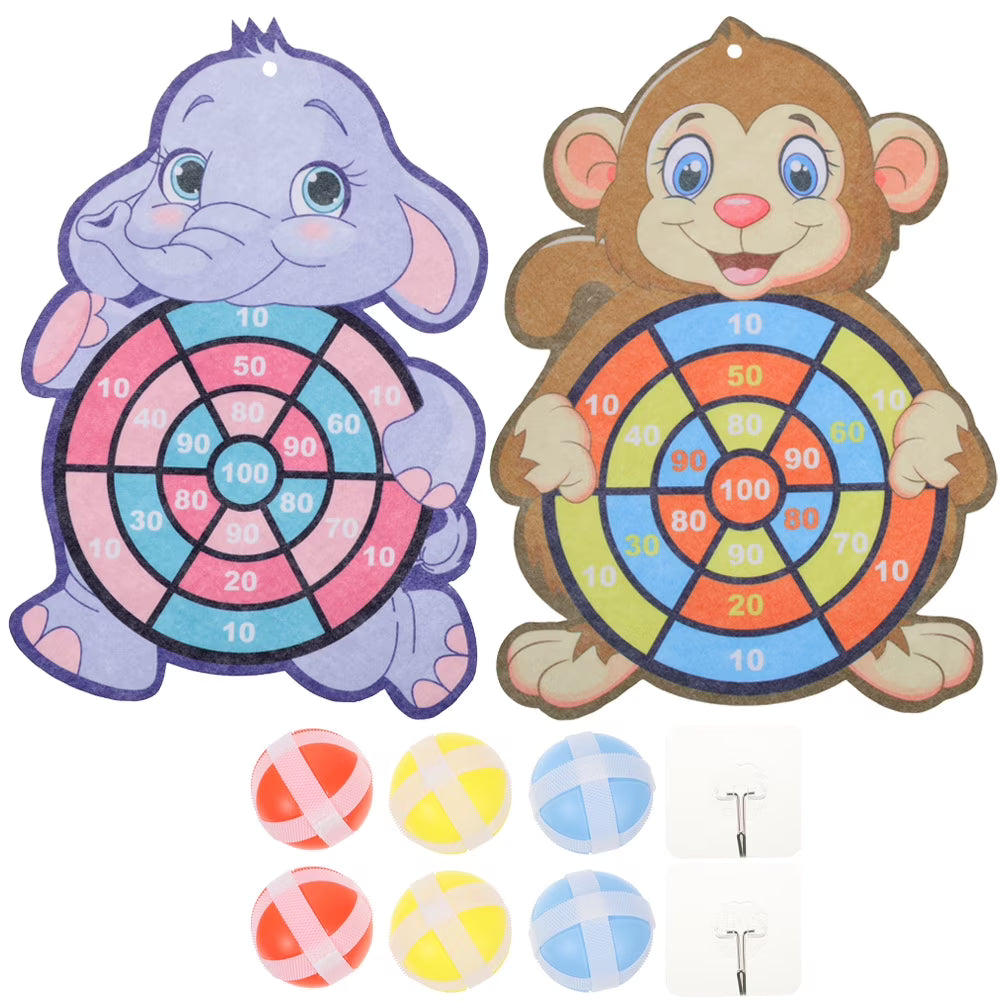 2 Sets Children's Sticky Ball Board Games Educational Dart Toy Sports Toys L349