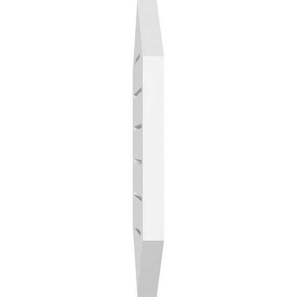 32x22W x 36x22H Vertical Peaked Surface Mount PVC Gable Vent 12/12 Pitch F81752