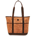 Real Leather Shoulder Handbag Organizer Water Repellent Waxed Canvas Tote Bag M757903