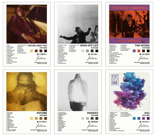 Poster Print Canvas Wall Art Set of 6 8x10 inch Unframed L951