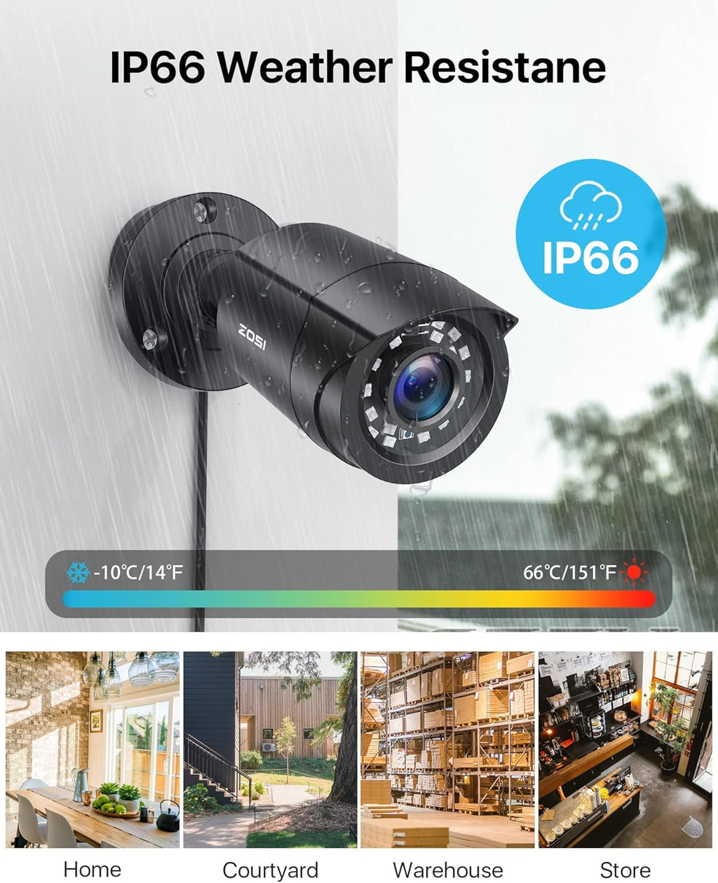 8CH 5MP Lite CCTV DVR Security Camera System with 8pcs 1080P Bullet Cameras V588