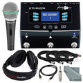 Acoustic Vocal and Acoustic Guitar Effect Processor Pedal Bundle with Mic F1104