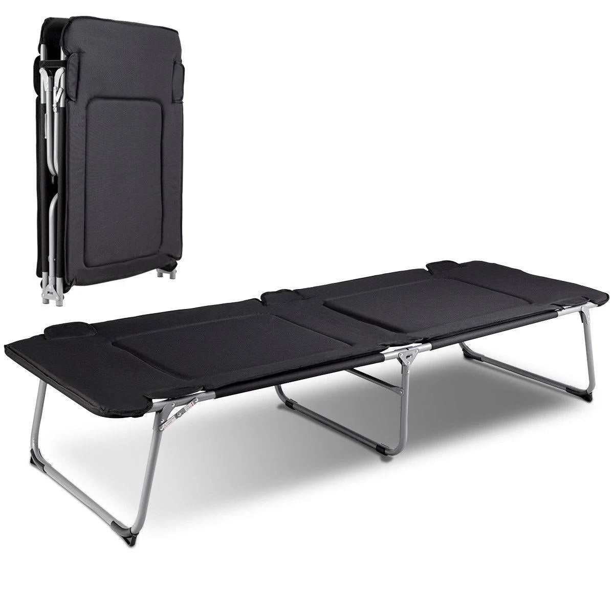 Folding Oversize Adult Portable Camping Bed Cot Y1984