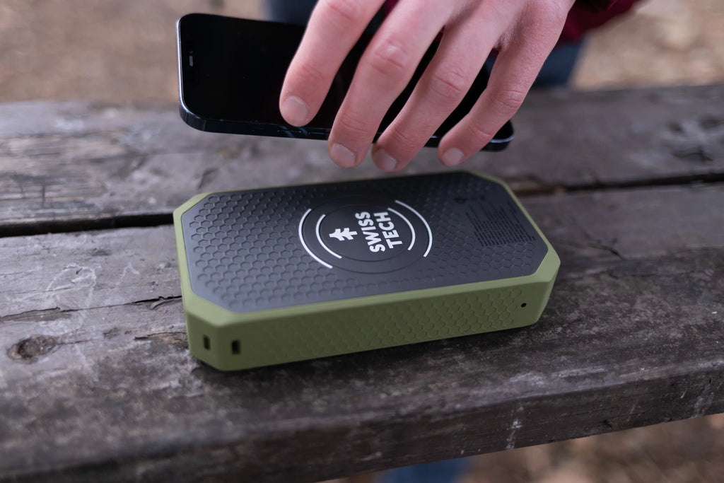 20000 mAh Wireless Power Bank with Flashlight and Charging Pad U947