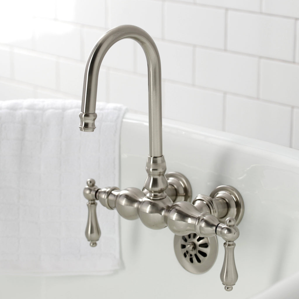 Wall Mount Clawfoot Tub Faucet Polished Chrome P6163