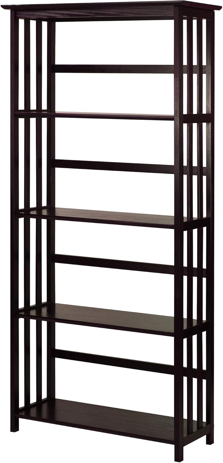 5-Shelf Bookcase, Walnut X9706