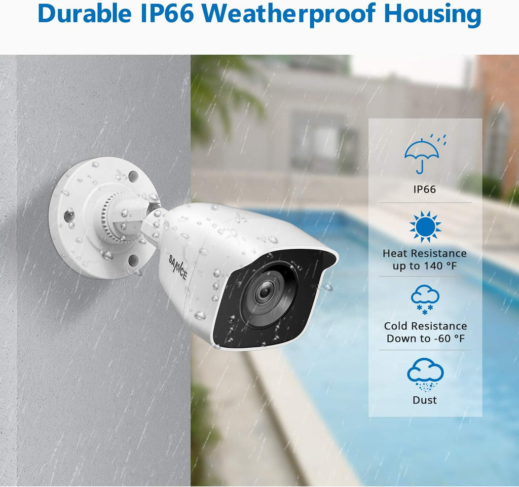 1080P 4 Channel Security Camera System with 2 Outdoor Cameras F74504