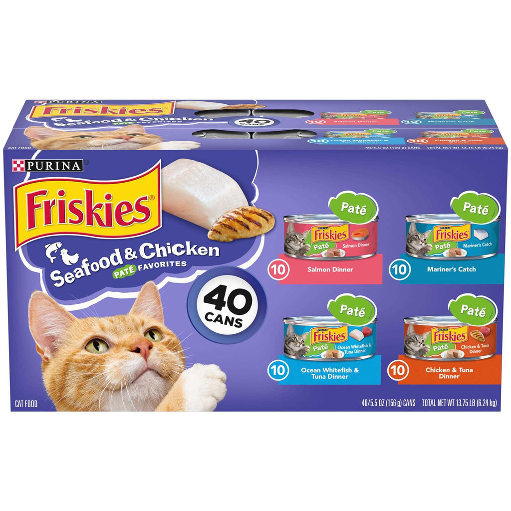 Seafood & Chicken Pate Variety Pack Wet Cat Food D2001