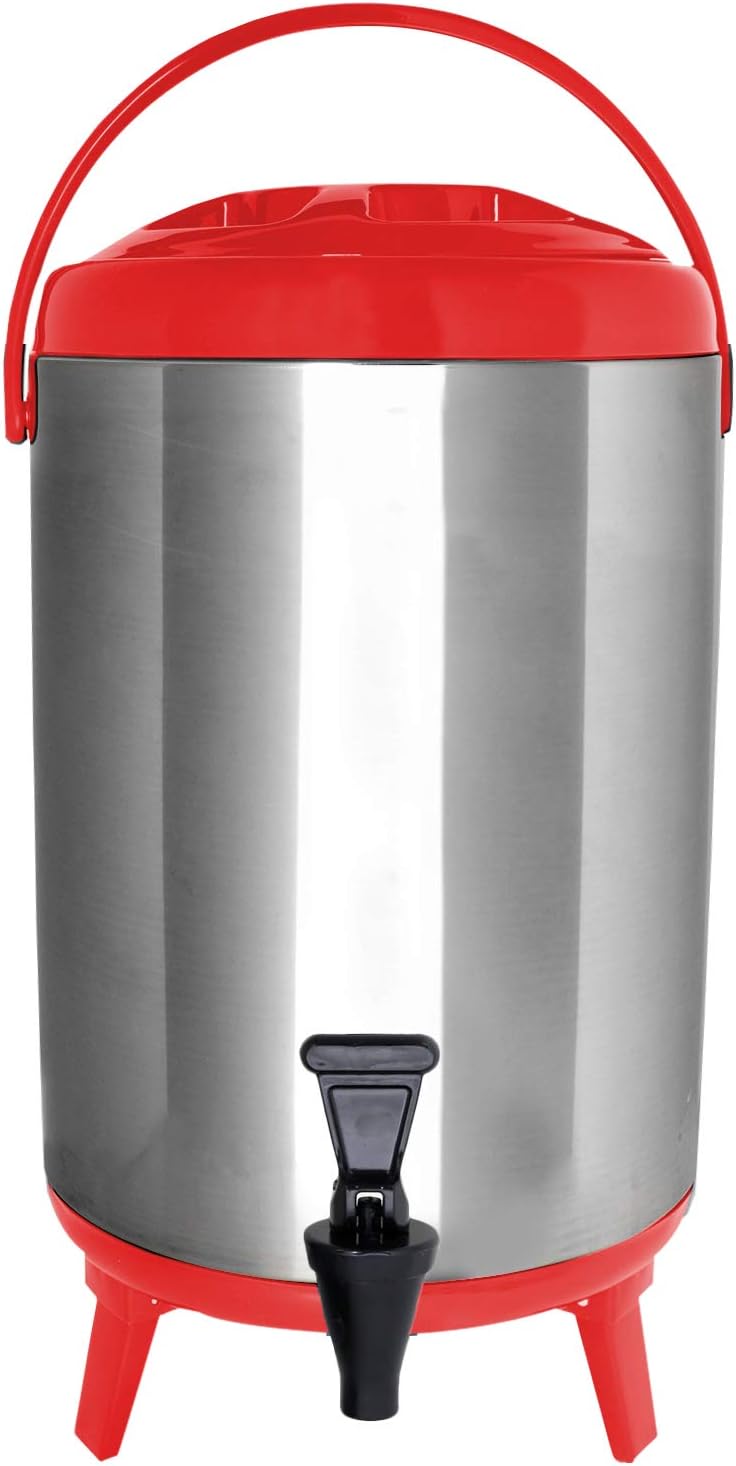 Black Stainless Steel Insulated 12 Liter Beverage Dispenser with Spigot, Pack of 2 X2275