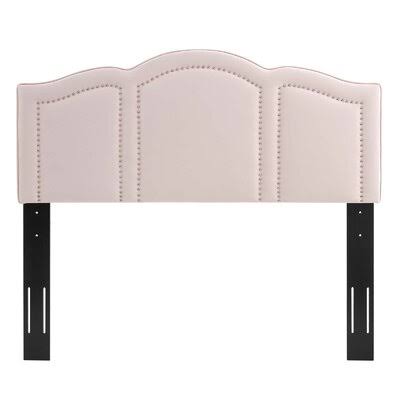 Pink Upholstered Panel Headboard King California King D182625