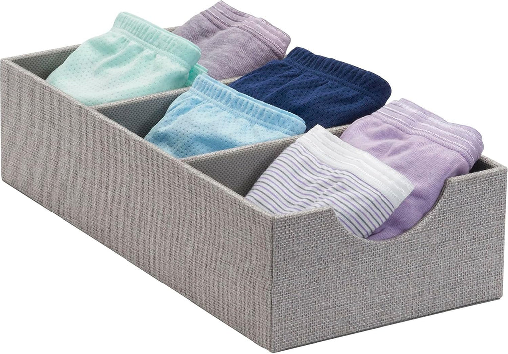 Grey 3 Section Drawer Organizer Box D185062