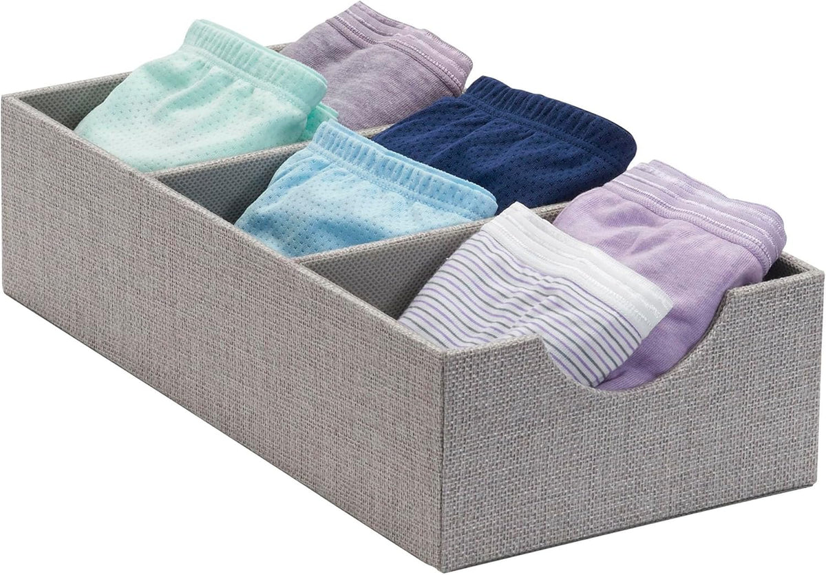 Grey 3 Section Drawer Organizer Box D185062