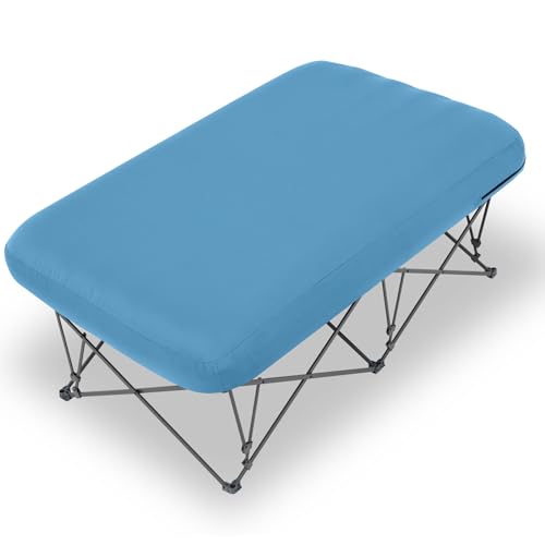 Folding Camping Cot with Inflatable Air Mattress and Carry Bag K8574
