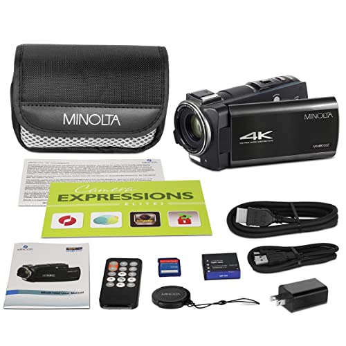 4K Ultra HD Camcorder with 10x Optical Zoom (Black) M982693