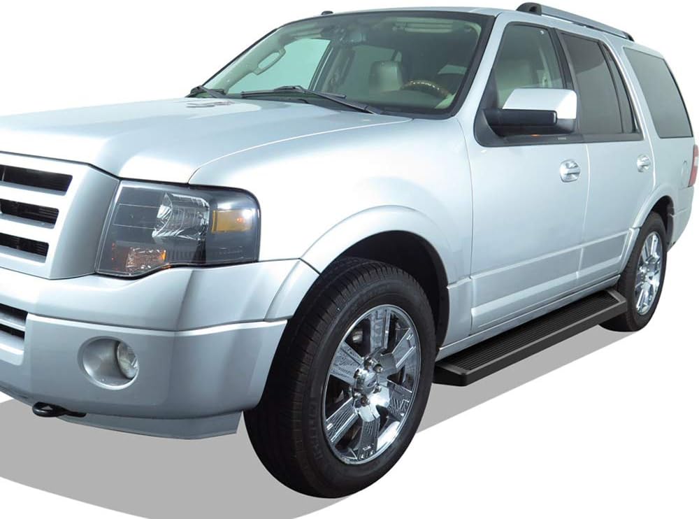 Black Running Boards for Ford Expedition SUV 4-Door D88091