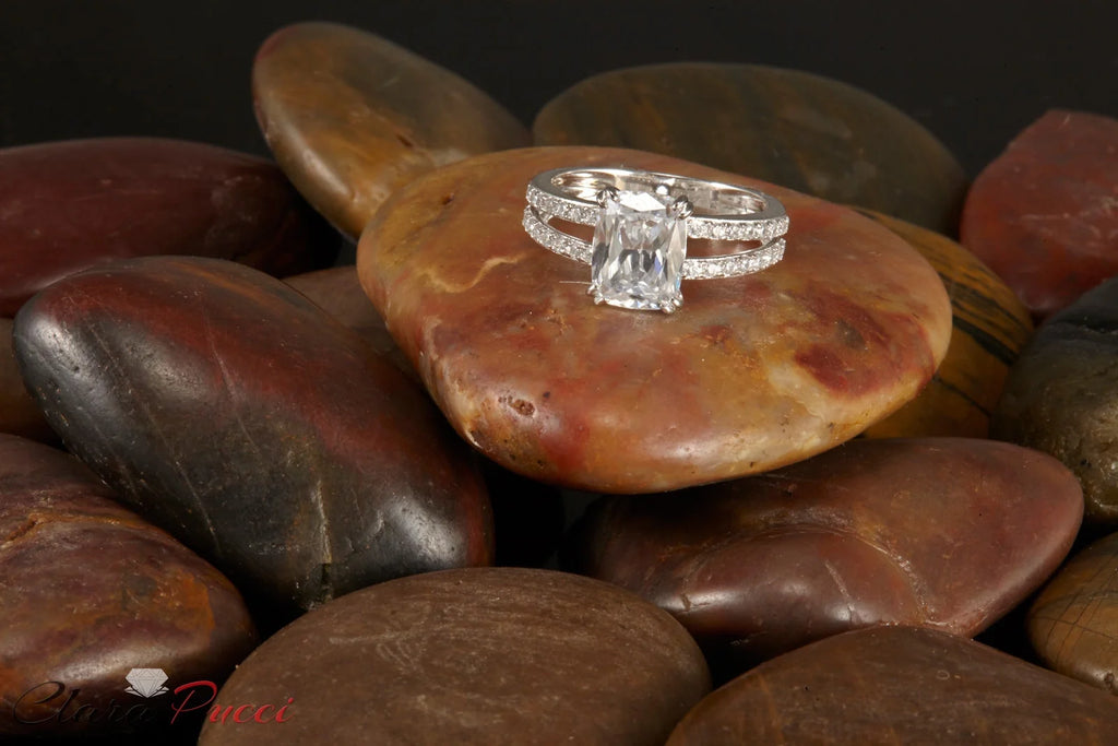18K White Gold Diamond Engagement Ring U164680
