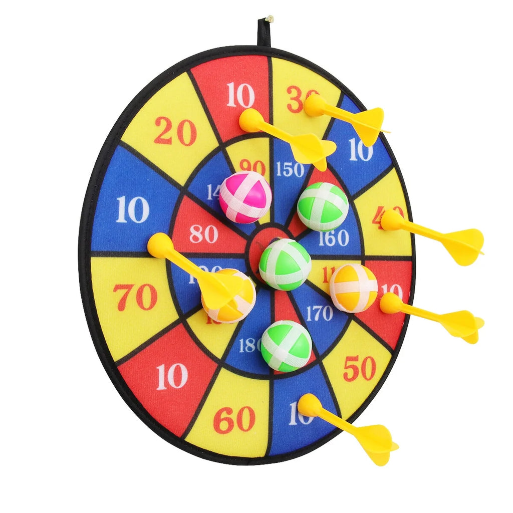 Flocking Dart Board with 4pcs Darts Leisure Game Dartboard Set P602