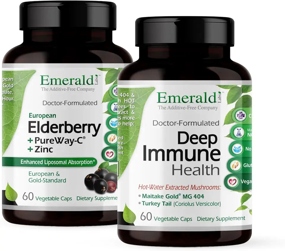 60 Veg Caps Immune Support with European Elderberry Extract M501539