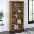 5 Shelf Standard Bookcase Fresh Walnut U473