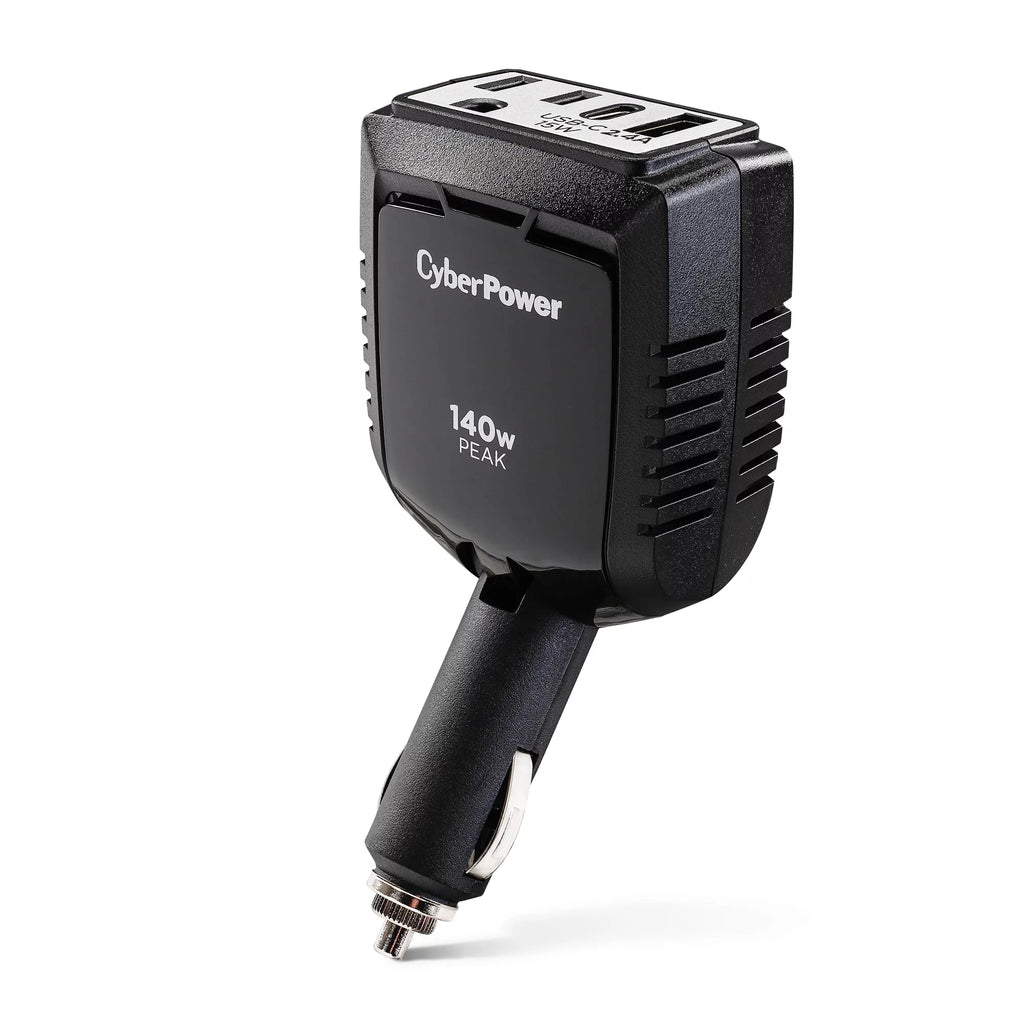 1 Outlet 140 Watt Power Inverter with USB-C & USB-A Port A33097