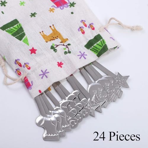 24 Pack Stainless Steel Mini Spoons Set G7476