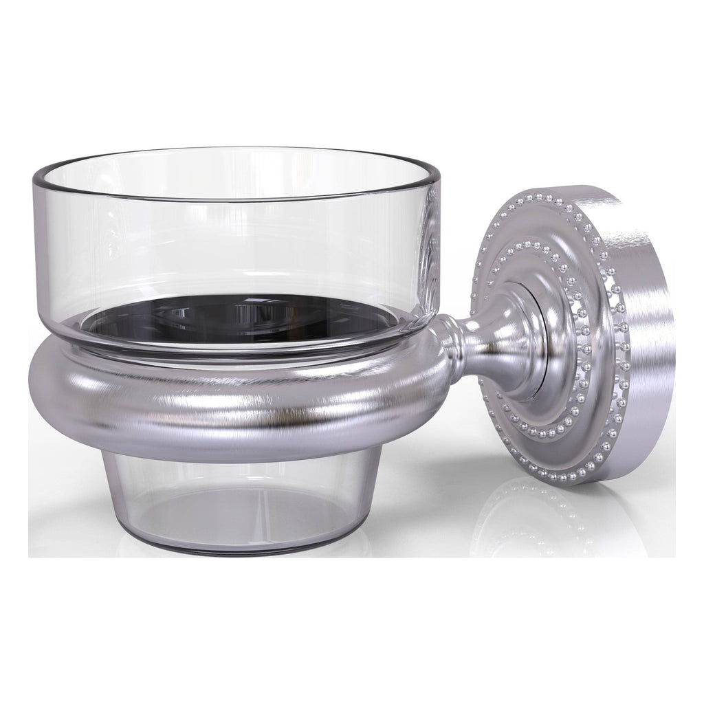 Satin Chrome Wall Mounted Candle Holder M480