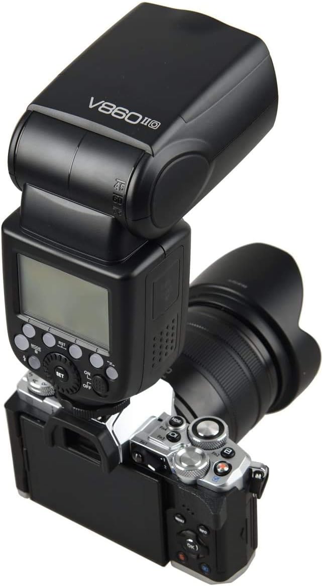 Camera Flash Speedlight, 2.4G Wireless HSS Flash, Rechargeable Li-on Battery Speedlite Q646