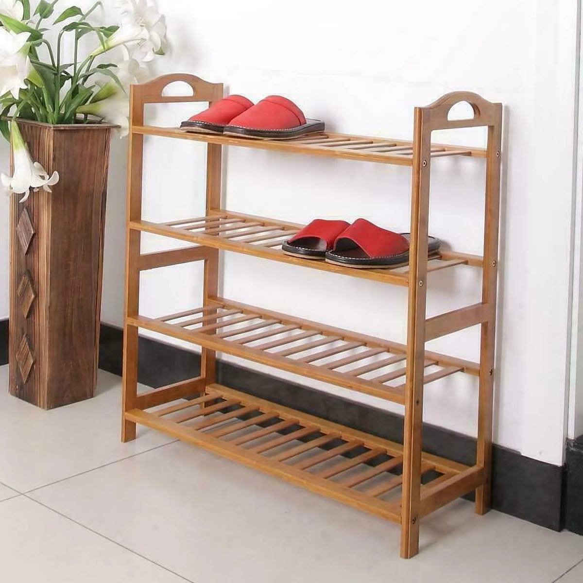 4 Tier Bamboo Shoe Rack B42733