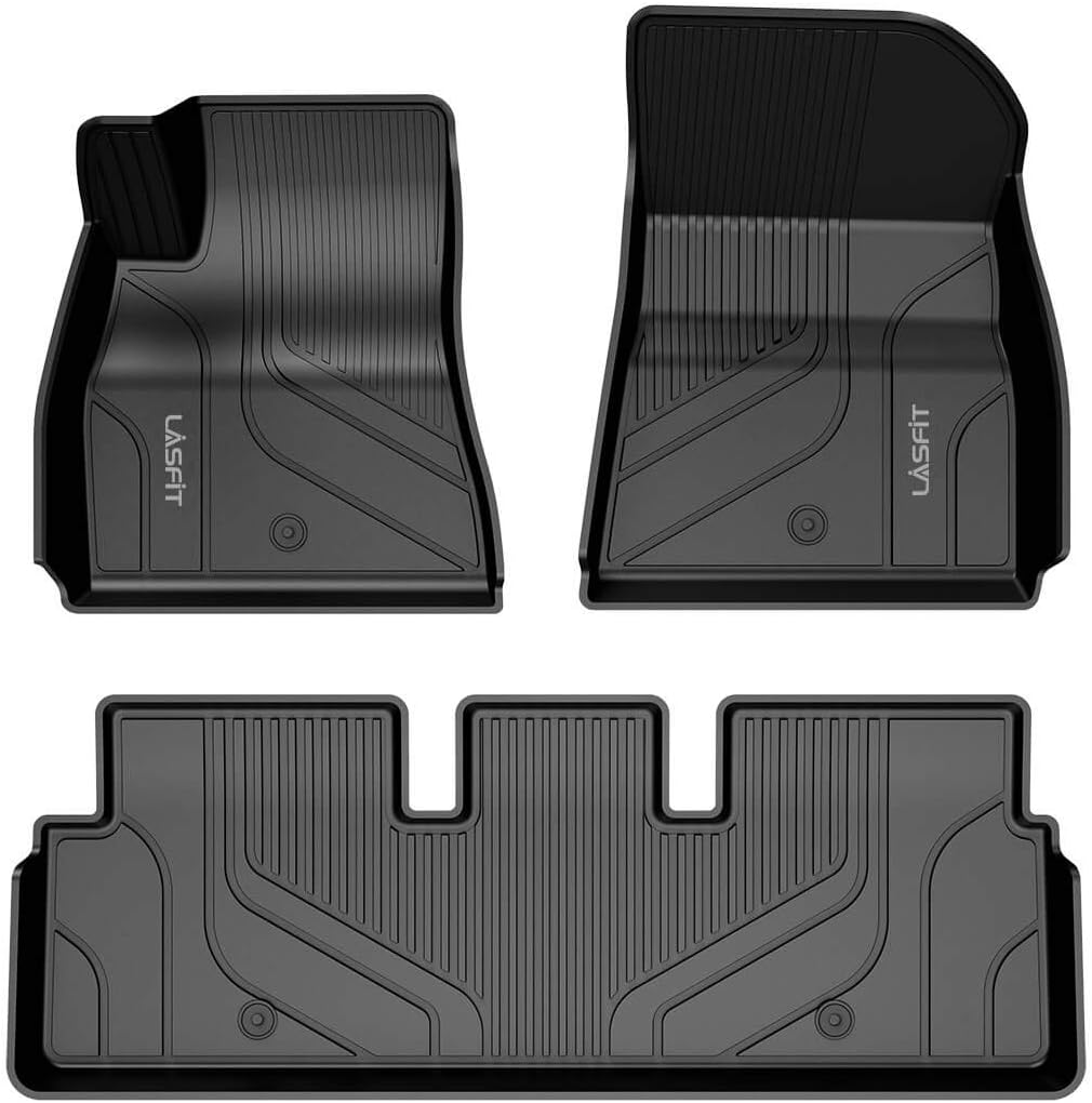 All Weather TPE Car Floor Mats Front and Rear 2 Rows Set K89433