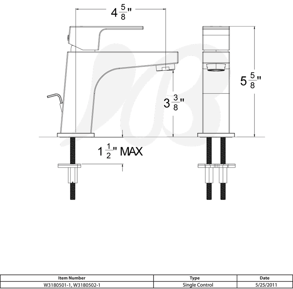 Single Hole Lavatory Faucet I10286