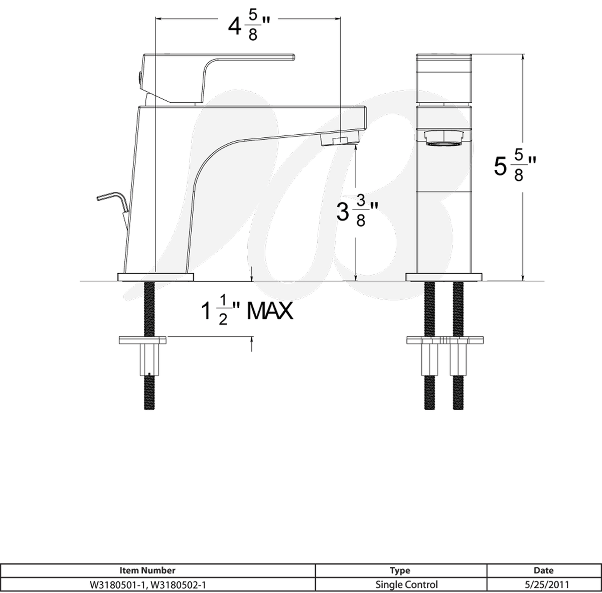 Single Hole Lavatory Faucet I10286