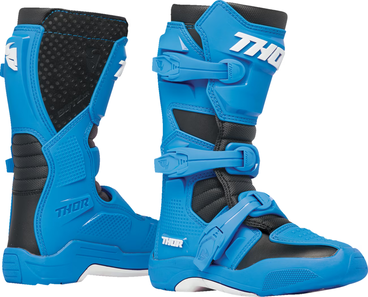 Blue/Black Motocross Riding Boots F44531