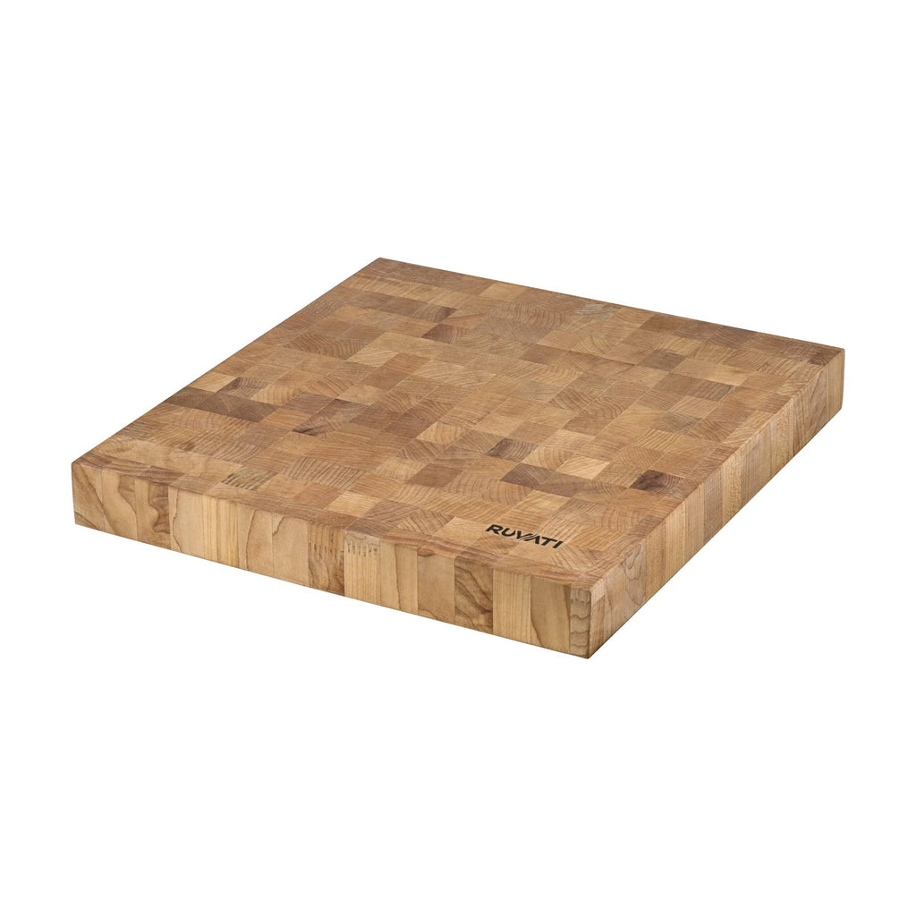 17 x 16 x 2 inch Thick End-Grain American Maple Solid Wood Cutting Board L718