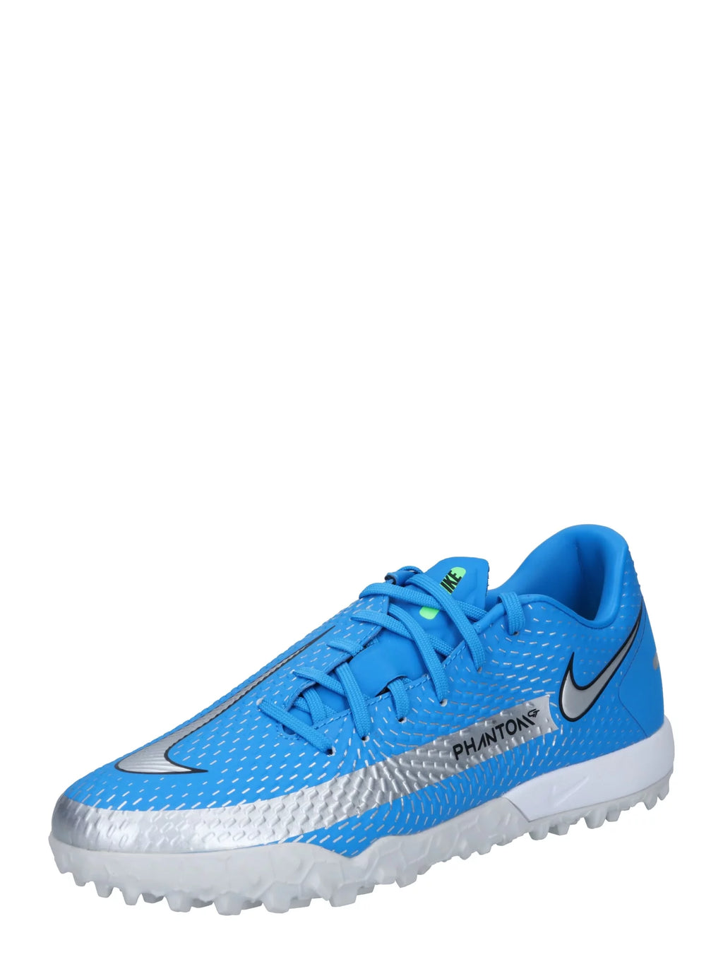 Photo Blue Metallic Silver Turf Soccer Shoes U9709
