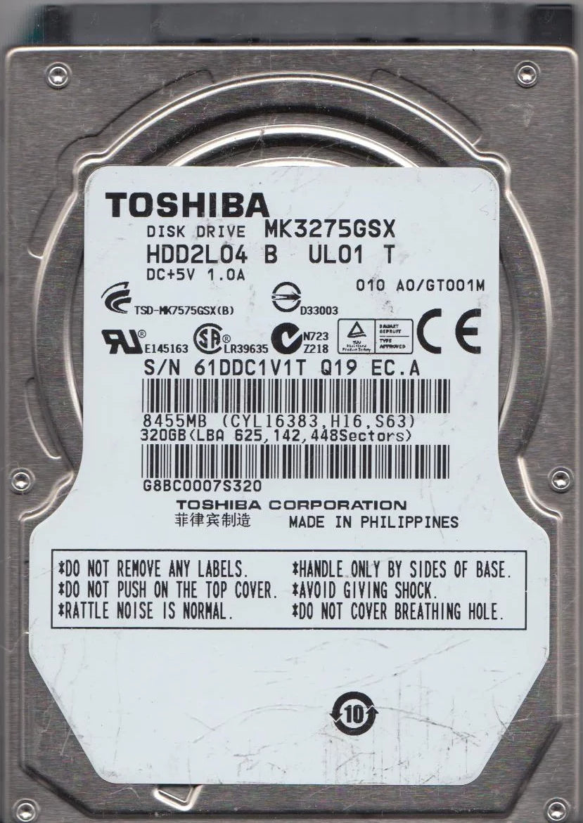 320GB SATA 2.5 Hard Drive T576777