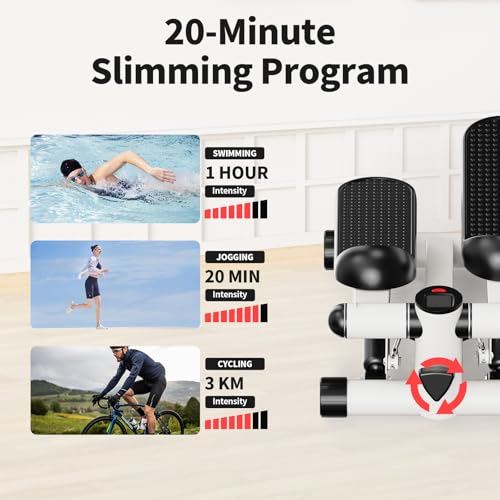 2-in-1 Stepper Machine with Resistance Bands E6828