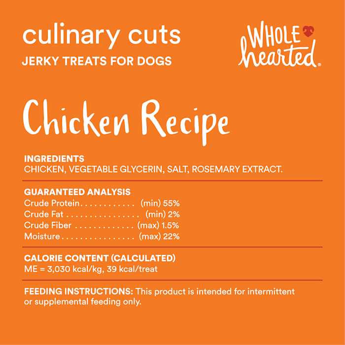 Chicken Recipe Jerky Dog Treats U727