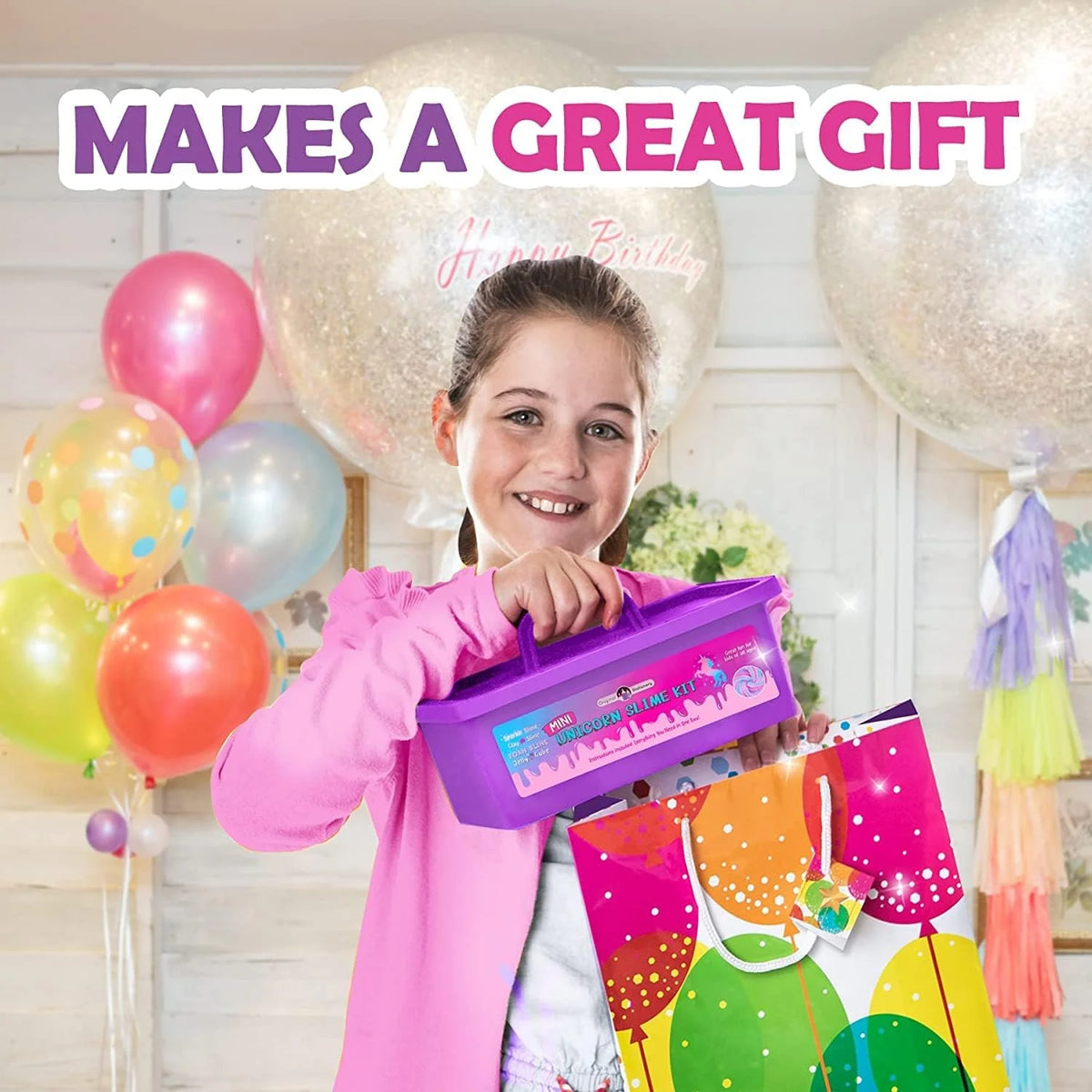 Mini Unicorn Slime Kit with Clay, Foam, Jelly Cube Slime O671290