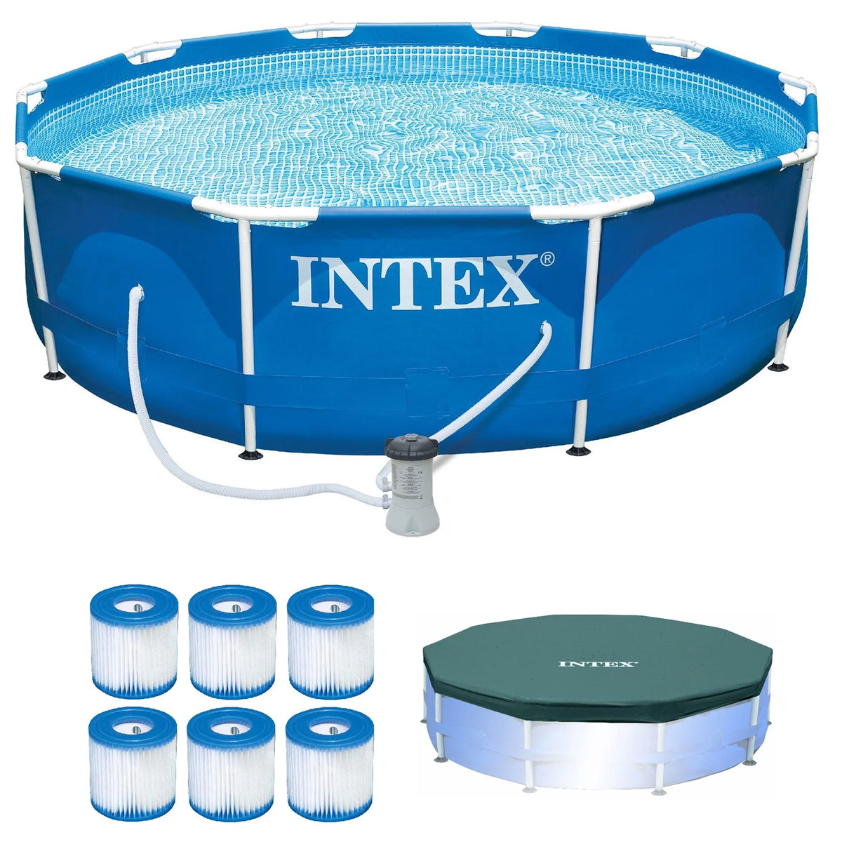 Metal Frame Pool Set with Cover & Filter Cartridge N638