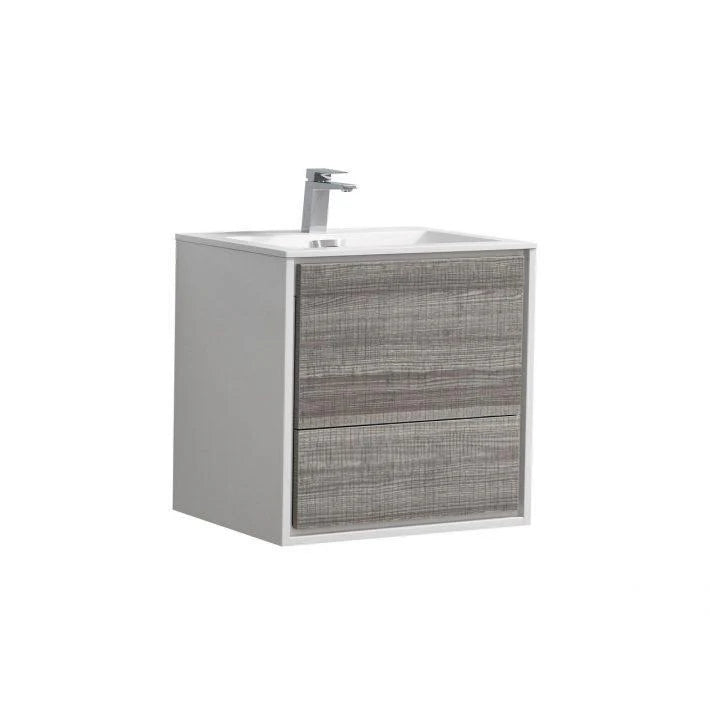 24 in. Wall Mount Ash Gray Bathroom Vanity L5675