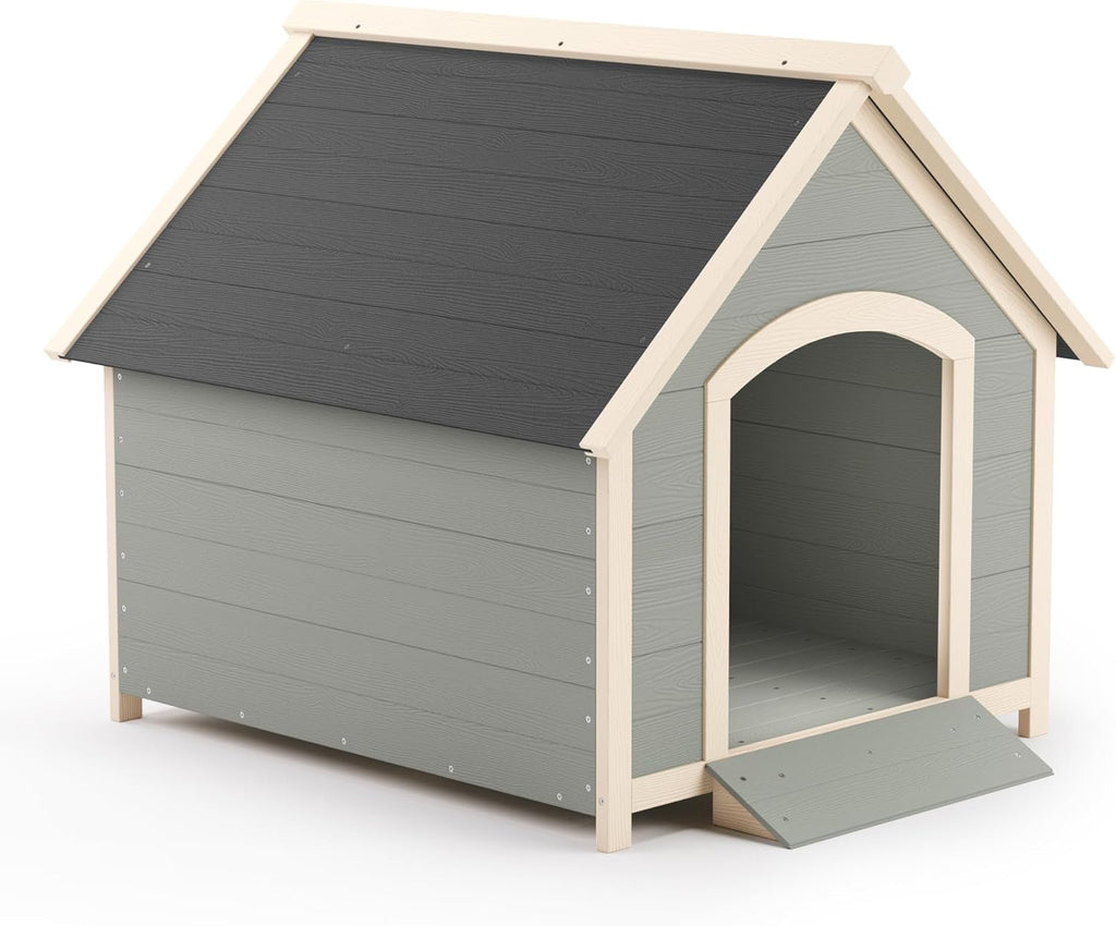 Gray Resin Dog House 40.7" N93607