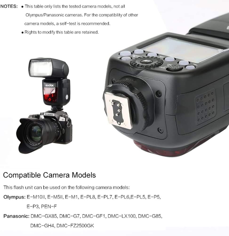 Camera Flash Speedlight, 2.4G Wireless HSS Flash, Rechargeable Li-on Battery Speedlite Q646